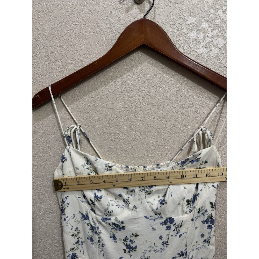 Reformation Saskia Dress Floral Print Mini Dress Size 10 - Picture 6 of 7